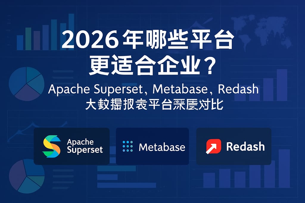 2026年哪些平台更适合企业？Apache Superset Metabase Redash大数据报表平台深度对比